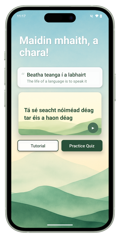 Gaeilge Time App